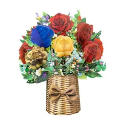 【新品】 立体バースデーカード 花 飛び出すメッセージ 結婚 出産祝い グリーティングカード 多目的 母の日 カード 誕生日 ポップアップバースデー大人 おしゃれ お誕生日 (Y-28) 1