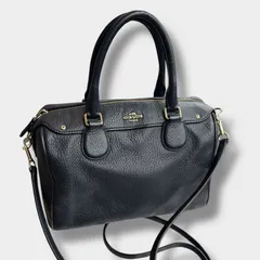 Coach F36677 2way ミニベネットショルダーンバッグ ネイビー コーチ ショルダーバッグ レザー ハンドバッグ