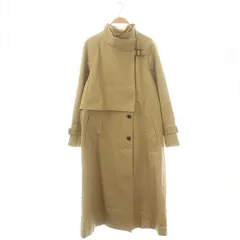 アルアバイル allureville 24SS オーバーラップスタンドコート スプリングコート ロング 1 ベージュ /DF ■OSのサムネイル