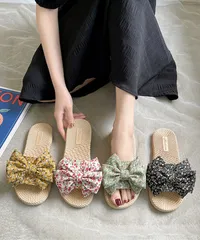 ビーチサンダル スリッパ 小花柄 夏