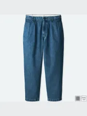 ユニクロU ワイドフィット タック パンツ 73