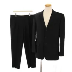 ポールスミスコレクション PAUL SMITH COLLECTION シングルスーツ セットアップ 上下 テーラードジャケット パンツ L 黒 ブラック /YM