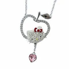 スワロフスキー SWAROVSKI ネックレス アクセサリー ペンダント クリスタル ハローキティ サンリオ シルバー色 1120601 ■GY11 /MQ