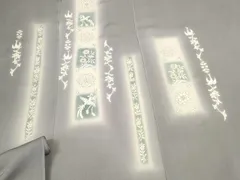 平和屋着物●付下げ　反物　着尺　花鳥文　暈し染め　金彩　丹後ちりめん　逸品　未使用　DABC1471zzz