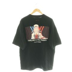 볼트 룸 VAULTROOM × DARLING in the FRANXX TEE 자수 프린트 T셔츠 컷소우 XL 블랙 /DF ■OS ■AD