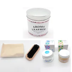 【やさしいレザーケアセット】缶入りアロマレザー メンテナンスキット　女性に人気のサムネイル