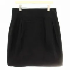 バーバリーブラックレーベル BURBERRY BLACK LABEL スカート BS0200 ひざ丈 台形スカート 48 黒 ブラック /☆Gのサムネイル