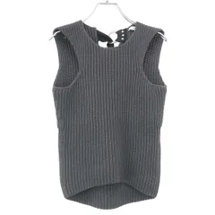 CELINE by Phoebe Philo セリーヌ フィービーファイロ 16SS コットンローゲージリボンニットベスト 23CP87099 グレー Sのサムネイル