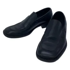 PRADA プラダ スクエアトゥ レザーローファー  ブラック 6 1/2