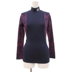 ヨネックス YONEX ウィメンズハイネック長袖シャツ インナー M 紺 ネイビー /JS ■GY60