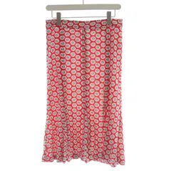 トリーバーチ TORY BURCH フレアスカート ミモレ ロング 花柄 S 赤 レッド 白 ホワイト 79173-1-46002 /ROのサムネイル