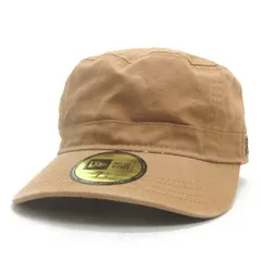 K■ニューエラ/NEWERA キャンバス地 ワークキャップ CAP 帽子【57.7cm】ベージュ/MENS■15【中古】