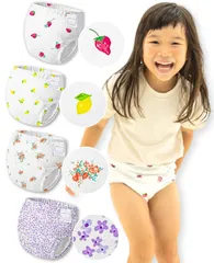 【在庫処分】さらさら素材 4枚セット 12カラー サラリーノR 男の子 女の子 トイトレ トレーニングパンツ トレパン (100 スイート)