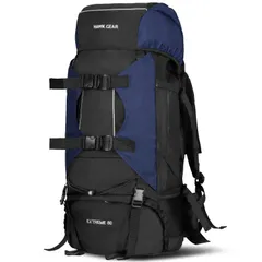 [ワールドスポーツオンライン] [HAWK GEAR(ホークギア)] バックパック 80L 大容量 防水 アウトドア 防災 災害 登山 旅行 (コバルトブルー（紺）) [コバルトブルー（紺）]