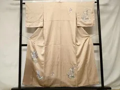 平和屋着物■訪問着　鴛鴦冊子花文　文箱　暈し染め　正絹　逸品　CABD3758ev