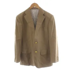 ジェイプレス J.PRESS テーラードジャケット シングル 金ボタン 裏地ストライプ柄 ウール ベージュ 0215 BZ NW 0030 /AN39 ■ECD001