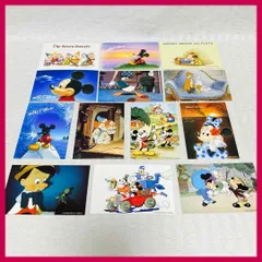 ディズニー　ポストカード　13枚　まとめ売り　ミッキーマウス・ミニーマウス　他　レトロ　葉書・絵葉書　@FE_01_2