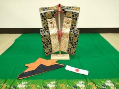 平和屋着物●太鼓柄袋帯　紬地　すくい織　幾何学文様　正絹　逸品　CABE8521hy 平和屋着物○太鼓柄袋帯 紬地 すくい織 幾何学文様 正絹 逸品