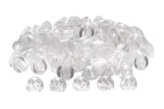 【在庫セール】TSUKURIRO ヘアゴム ハンドメイド用 O型 9mm 留め具 パーツ 100個 セット 透明 プラスチック 台座 髪留め 髪飾り 手作り レジン 材料 素材 DIY ヘア アクセサリー