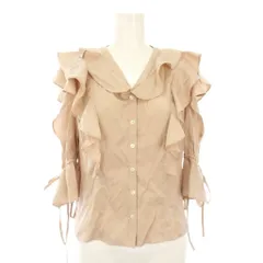 デイシー deicy シャツ ブラウス フリル 七分袖 F ベージュ 101050072 /TK