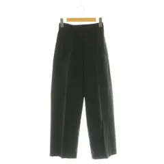 プラステ PLST 23SS ハイストレッチリネンミックスタックワイドパンツ XS ブラック /DF ■OS