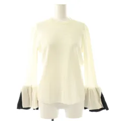 マーリエパーエフデ Maglie par ef-de 袖フリルニット カットソー 長袖 7 ホワイト /HK ■OSのサムネイル