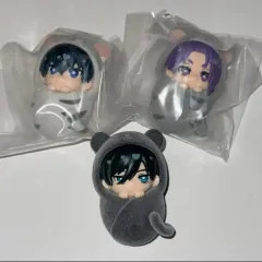 カプセル帯紙 O) ブルーロック ぷにとっぷ 抱っこ紐ガチャ LYNN 潔 レオ ミニフィギュア