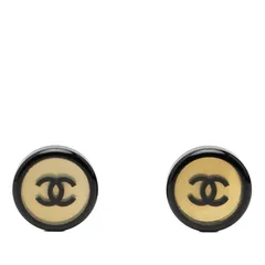 シャネル ココマーク ゴールド ブラック シルバー金具 プラスチック レディース CHANEL【1-0259266】
