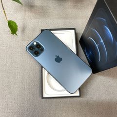 極美品 iPhone12 pro 256GB ブルー ネイビー SIMフリー - メルカリ