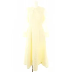 プロポーション ボディドレッシング PROPORTION BODY DRESSING シアー切り替えジャガードワンピース ロング 長袖 S オフホワイト /HK ■OS