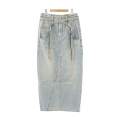 ロウクラシック LOW CLASSIC 25SS ロング デニムスカート タイト ライトブルー /HK ■OS