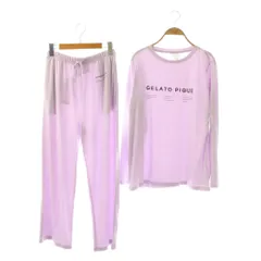 ジェラートピケ gelato pique 2026年 セットアップ 福袋B 長袖カットソー パンツ F ラベンダー ブラウン /DO ■OS