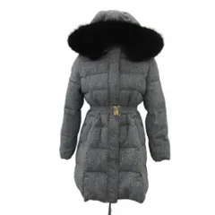 リランドチュール Rirandture 中綿コート 1 グレー ファーフード付き ロング丈 /YS27 ■GY59