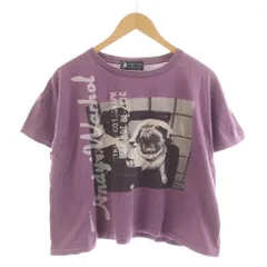 アンディウォーホル バイ ヒステリックグラマー ANDY WARHOL by HYSTERIC GLAMOUR Tシャツ カットソー 半袖 F 紫 パープル プリント 0341CT04 /RR