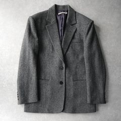 Calvin Klein ウールシングルテーラードジャケット グレー/TW13 - メルカリ