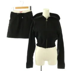 ダーリッチ Darich 25SS DDジップスウェットパーカー スカート ミニ 台形 セットアップ F ブラック /HK ■OS