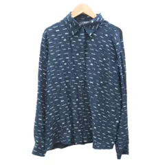 マックスマーラ ウィークエンドライン MAX MARA WEEKEND LINE シャツ ブラウス 長袖 総柄 紺 ネイビー /SY20 ■ECD001のサムネイル