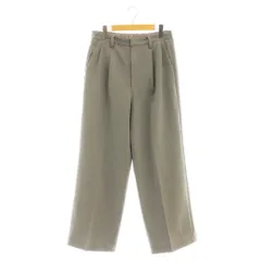 スピック&スパン Spick&Span 24AW ダブルクロスツータックパンツ ワイドパンツ 40 グレー /CX ■OS