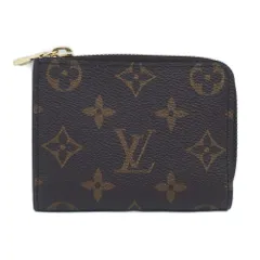 【栄】ルイヴィトン M83476 ポルトフォイユノア コンパクト カードケース 財布 モノグラム RFID ブラウン レザー ゴールド金具 小物 箱 未使用