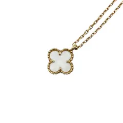 ☆ヴァンクリーフ＆アーペル ネックレス スウィート アルハンブラ ペンダント VCARF69100 Au750 イエローゴールド マザー オブ パール エクストラスモールモデル Van Cleef＆Arpels