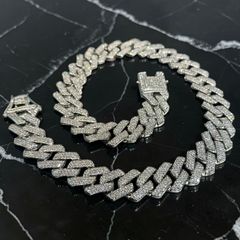yzerr着用 18k gp マイアミチェーン シルバー ネックレス アバランチ
