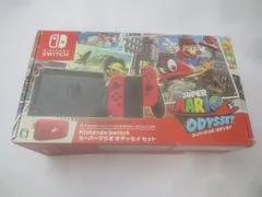  ゲーム Nintendo switch ニンテンドースイッチ 本体 HAC-001 スーパーマリオ オデッセイ セット 箱付き ソフト欠品 中古品