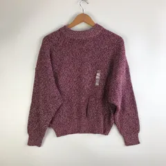 タグ付き UNIQLO カラーミックスドルマンスリーブセーター レディース XL レッド 3172202603070023