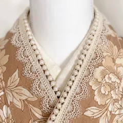 重ね襟　定番伊達襟　成人式振袖　可愛いレディース女の子　パール重ね襟伊達半衿レース卒業式袴　浴衣着物　帯飾り　七五三