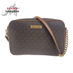 Michael Kors マイケルコース ブラウン ゴールド金具 PVC 32S7GJSC7B 斜め掛け ショルダーバッグ レディース 602027 【中古】 Michael Kors マイケルコース ブラウン ゴールド金具 PVC 32S7GJSC7B