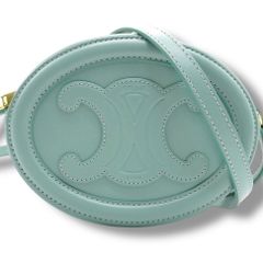 ✨未使用級✨CELINE キュイル トリオンフ オーバルパース レザー 