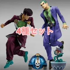 【新品未開封】一番くじ ジョジョの奇妙な冒険 ダイヤモンドは砕けない -STAND RUSH!-  東方仗助 • 川尻浩作 MASTERLISE フィギュア 2種 & デスクトップマスコット2種 セット