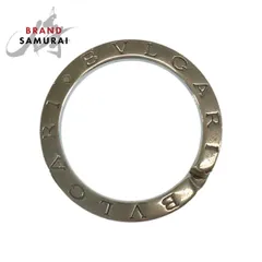 BVLGARI ブルガリ ロゴ シルバー SV925 シルバー キーリング キーホルダー メンズ 506490【中古】