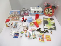  ディズニー ミッキー スティッチ 他 キーホルダー ピンバッジ ポップコーンバケット 等 グッズセット 【まとめ売り 中古品】
