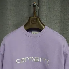 S) Carhartt WIP 刺繍 ロゴ ライトパープル スウェット